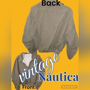VTG Nautica full zip med wght bomber windbreaker